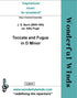CLB014 Toccata and Fugue in D minor - Bach, J.S. (PDF DOWNLOAD)