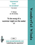 D006 To be sung of a summer night on the water (2) - Delius, F. (PDF DOWNLOAD)