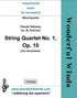 PXD002 String Quartet No. 1, Op. 10 (3rd mvt.) - Debussy, C. (PDF DOWNLOAD)