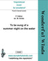PXD007 To be sung of a summer night on the water  - Delius, F. (PDF DOWNLOAD)
