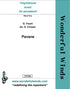 PXF004 Pavane - Fauré, G. (PDF DOWNLOAD)