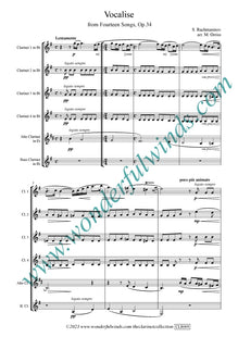 CLR009 Vocalise, Op.34 - Rachmaninov, S. (PDF DOWNLOAD)