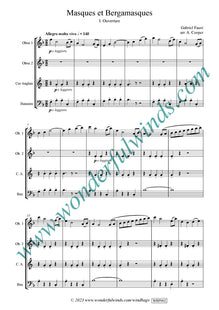 WBF002 Masques et Bergamasques  - Fauré, G. (PDF DOWNLOAD)