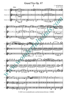 CLB002 Grand Trio Op. 87 - Beethoven, L. van (PDF DOWNLOAD)