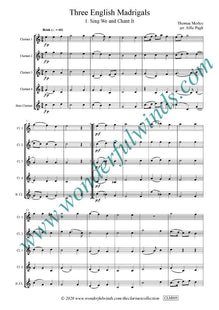 CLM009 Three English Madrigals Morley, T/Gibbons,O.