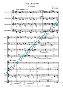 CLR001 Trois Chansons - Ravel, M.