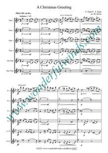 E003 A Christmas Greeting - Elgar, E./Elgar, C.A. (PDF DOWNLOAD)