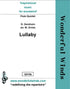 G010b Lullaby - Gershwin, G.