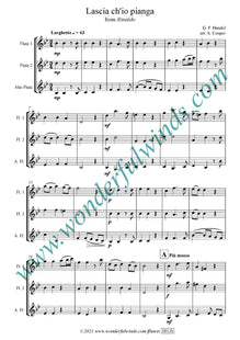 H011b Lascia ch'io pianga (Rinaldo) - Handel, G. F.