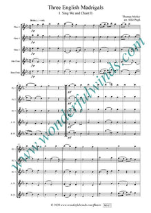 M015 Three English Madrigals - Morley, T./Gibbons, O.