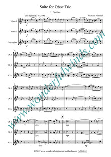 MMM010 Suite for Oboe Trio - Marshall, N. (PDF DOWNLOAD)