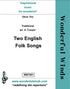 MMT001 Two English Folk Songs - Traditional (PDF DOWNLOAD)