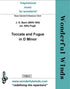 PXB014 Toccata and Fugue in D minor - Bach, J.S. (PDF DOWNLOAD)