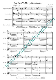 SXTR001 God Rest Ye Merry, Saxophones! - Traditional