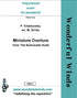 T001a Miniature Overture - Tchaikovsky, P. (PDF DOWNLOAD)