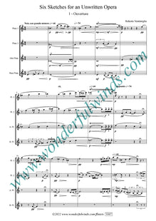V007 Six Sketches for an Unwritten Opera - Ventimiglia, R. (PDF DOWNLOAD)