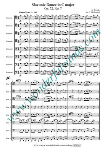 Slavonic Dance  Op. 72, No. 7 sample page 1