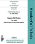 WBH001a Happy Birthday To You - Hill, M & P./Traditional (PDF DOWNLOAD)