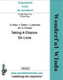 WBL003 Taking a Chance on Love - Duke/Fetter/Latouche