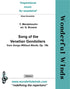 WBM004 Song of the Venetian Gondoliers - Mendelssohn, F. (PDF DOWNLOAD)