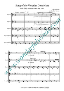 WBM004 Song of the Venetian Gondoliers - Mendelssohn, F. sample