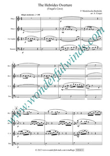WBM010 The Hebrides Overture (Fingal's Cave) - Mendelssohn, F. (PDF DOWNLOAD)
