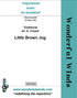 WBT003a Little Brown Jug - Traditional (PDF DOWNLOAD)